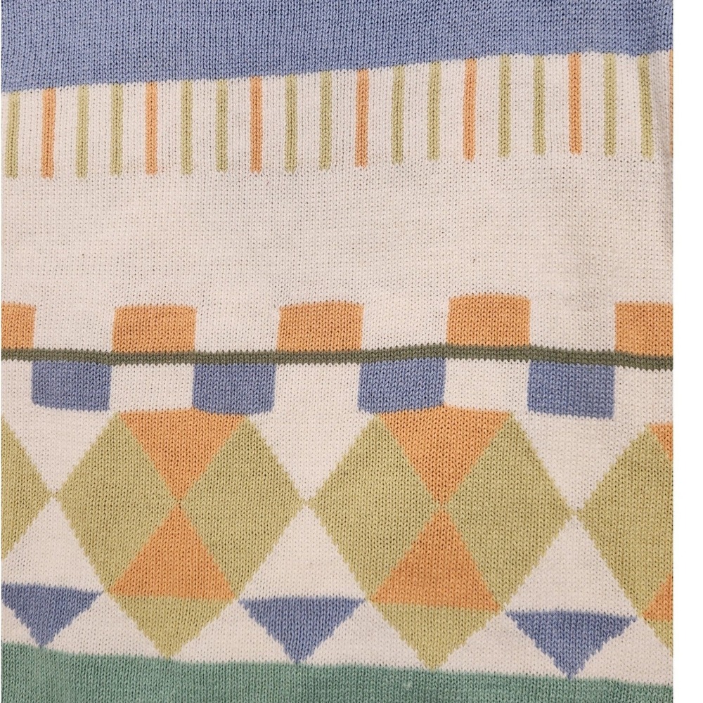 Tony Lambert Design Short Sleeve Sweater Women Medium Multicolor NWT Vintage - Picture 9 of 9